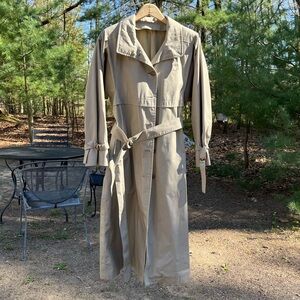 80s London Fog Trench Coat Women’s Size 12 Petite Classic Spring Chic